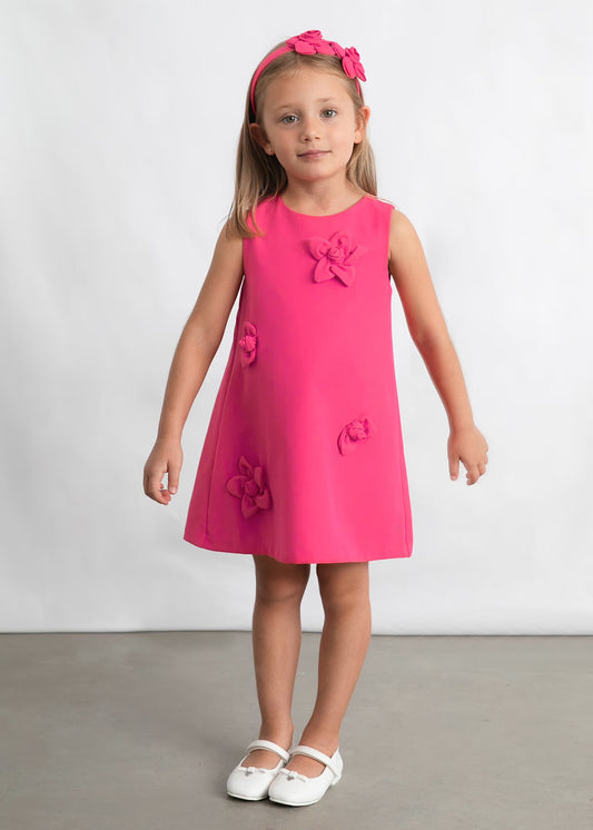 Mayoral Girl Flower Applique Dress