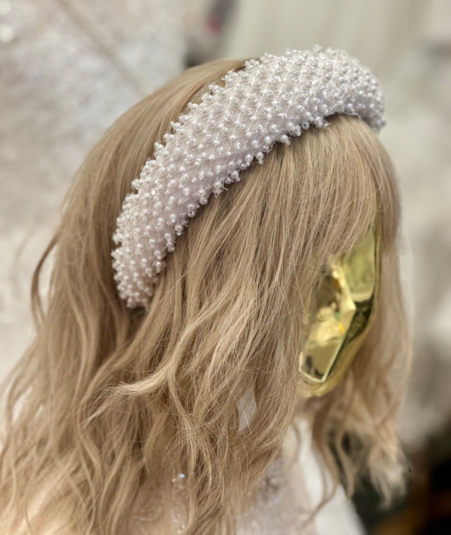 Beaded Pearl Headband