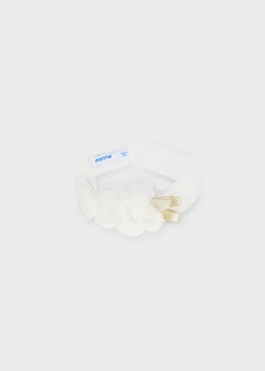 Mayoral Baby Tulle Flower Elasticated Headband