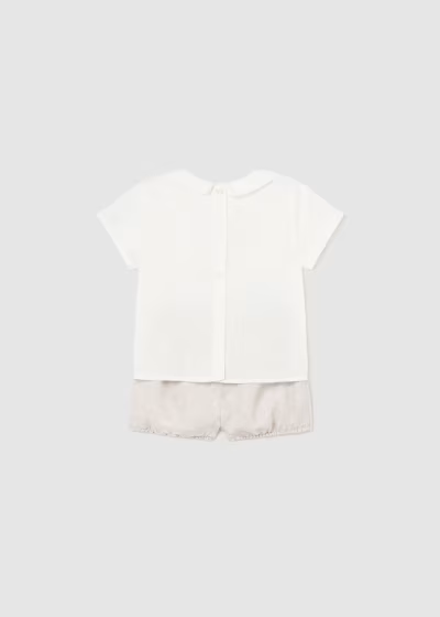 Mayoral Newborn 2-piece linen set