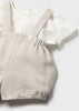 Mayoral Newborn Boy Shorts with Suspenders and Shirt Set
