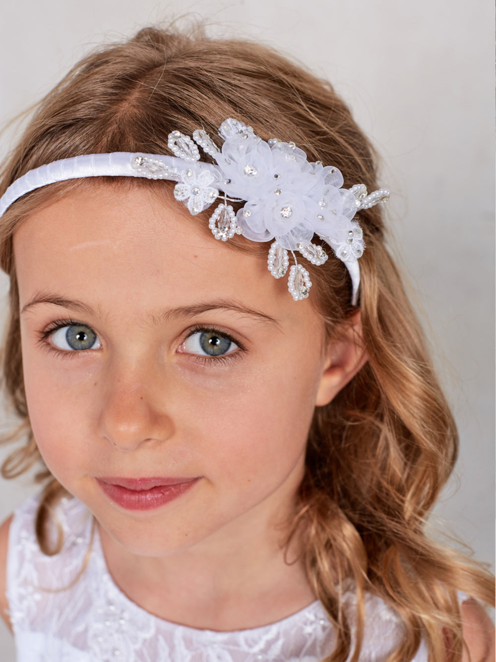 Girls Satin Wrapped Headband