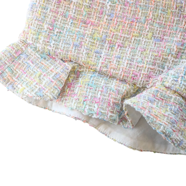 Girls SS Shirt & Tweed Shorts