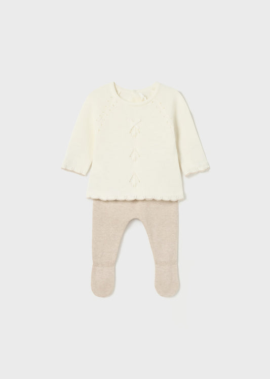 Mayoral 2 piece sustainable cotton knit set
