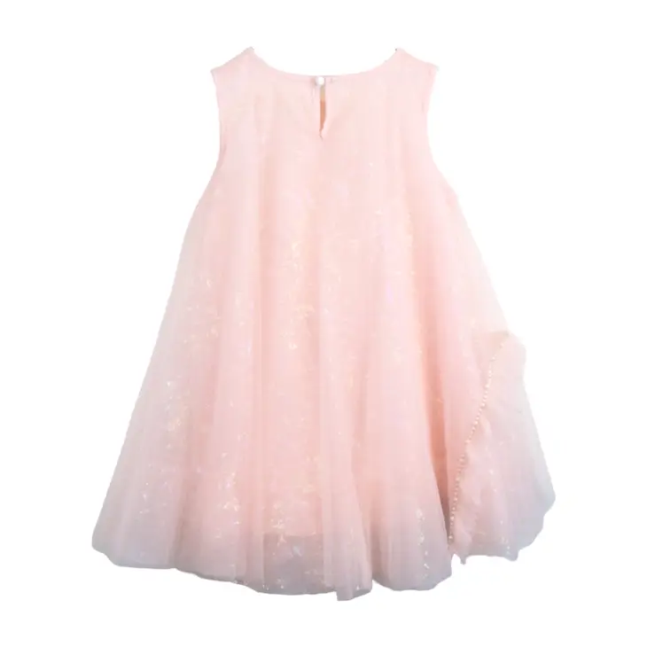 Girls Iridescent Pink Dress
