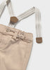 Mayoral Newborn Boy Bow-tie Shirt/Pants with Suspenders
