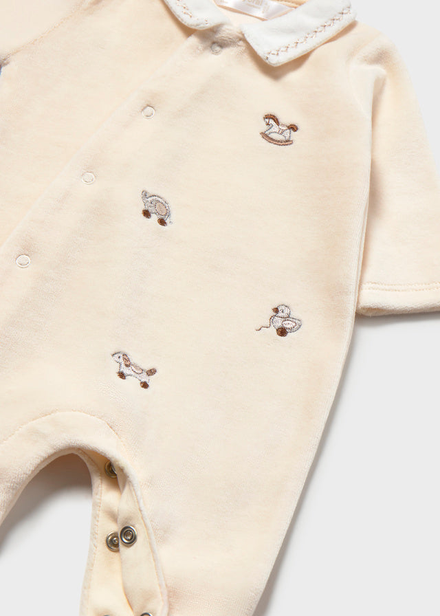 Mayoral Velour Footie