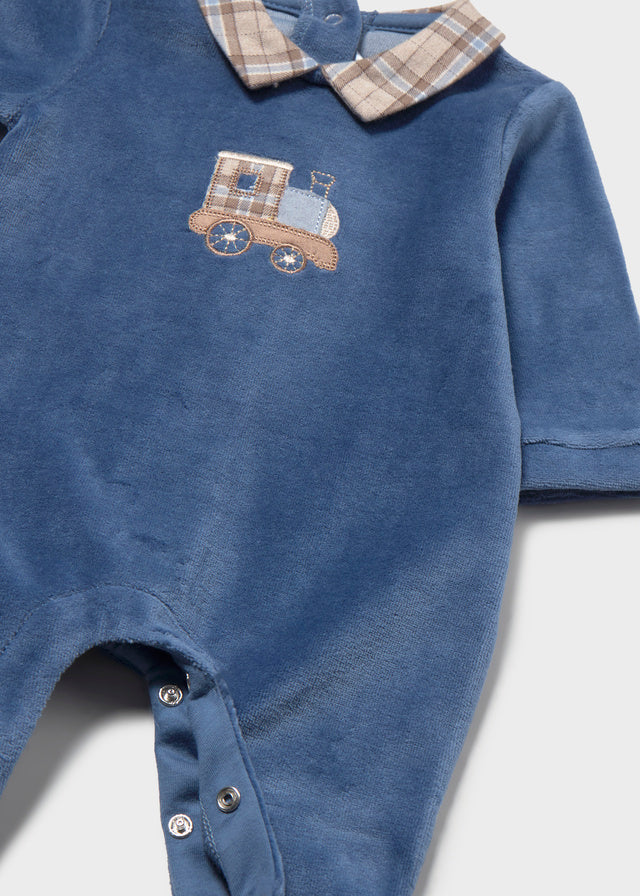 Mayoral Velour Footie