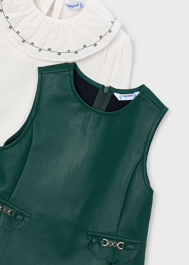 Mayoral Girl Pinafore Dress