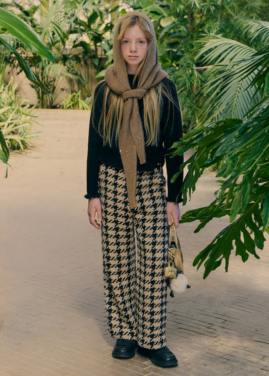 Abel & Lula Sweater & Tweed Pant Set