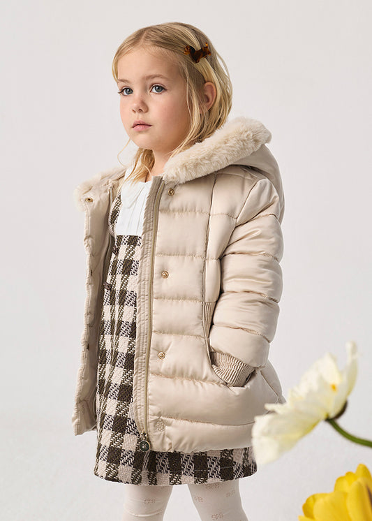 Abel & Lula Satin Puffer Coat