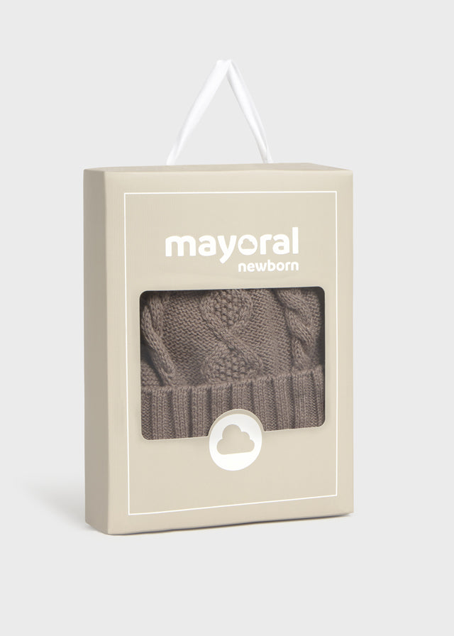 Mayoral Infant Baby 2pc hat & Mitts Set