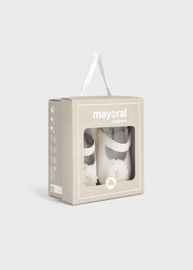 Mayoral Infant Girl Shoes w/Lace Flower
