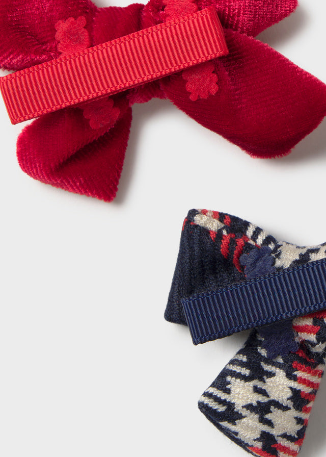 Mayoral Infant Girl 2pc Plaid Bow Set