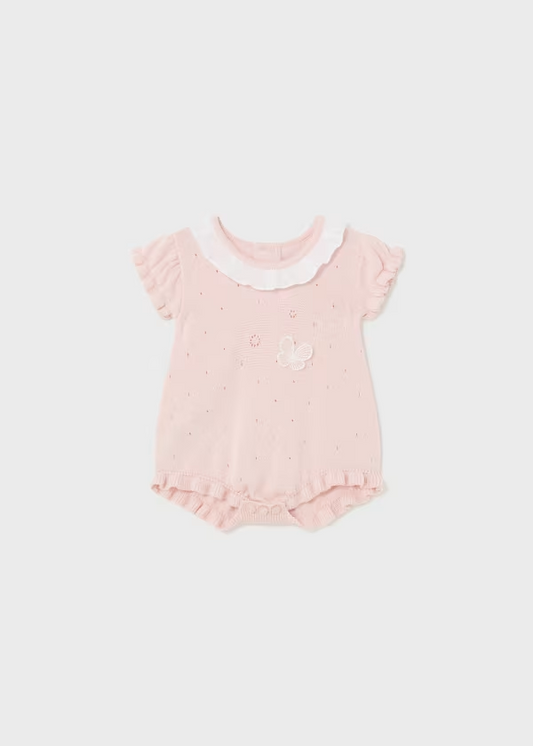 Mayoral Newborn knit romper Better Cotton