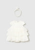 Mayoral Newborn Girl Tulle Dress and Headband Set