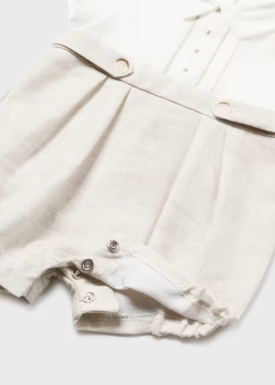 Mayoral Newborn linen romper