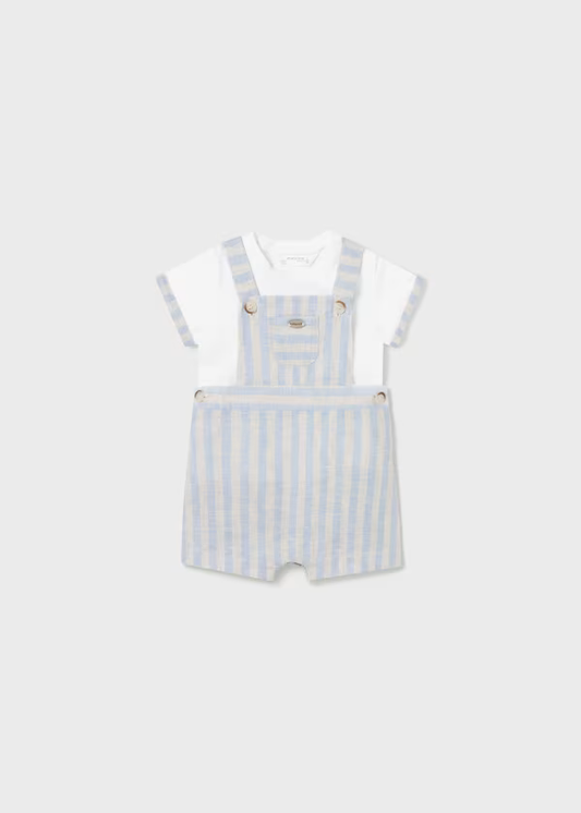 Mayoral 2pc Linen Striped Set