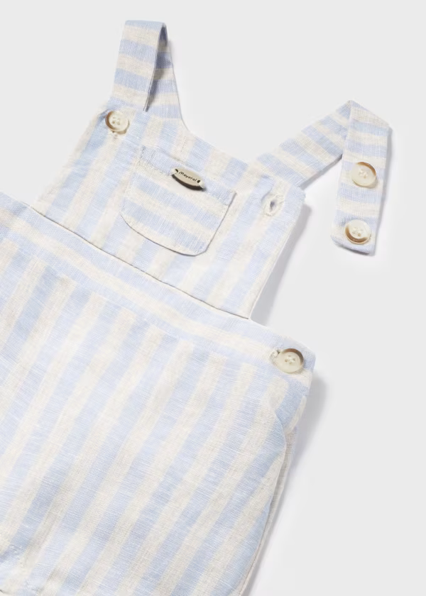 Mayoral 2pc Linen Striped Set