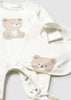 Mayoral Newborn Boy Silkscreen Print One-Piece with Bib Set