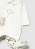 Mayoral Newborn Girl Embroidered Teddy Bear One-Piece