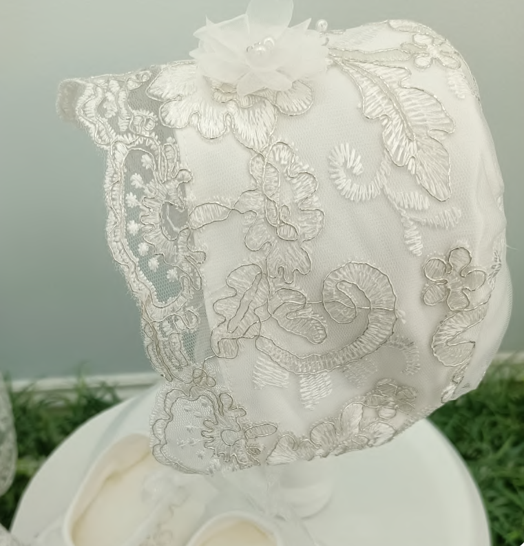 Infant Hi Low Dress w/Bonnet