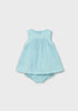 Mayoral Newborn Girl Embroidered Dress with Bloomers