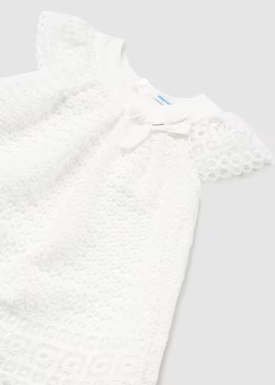 Mayoral Baby guipure dress