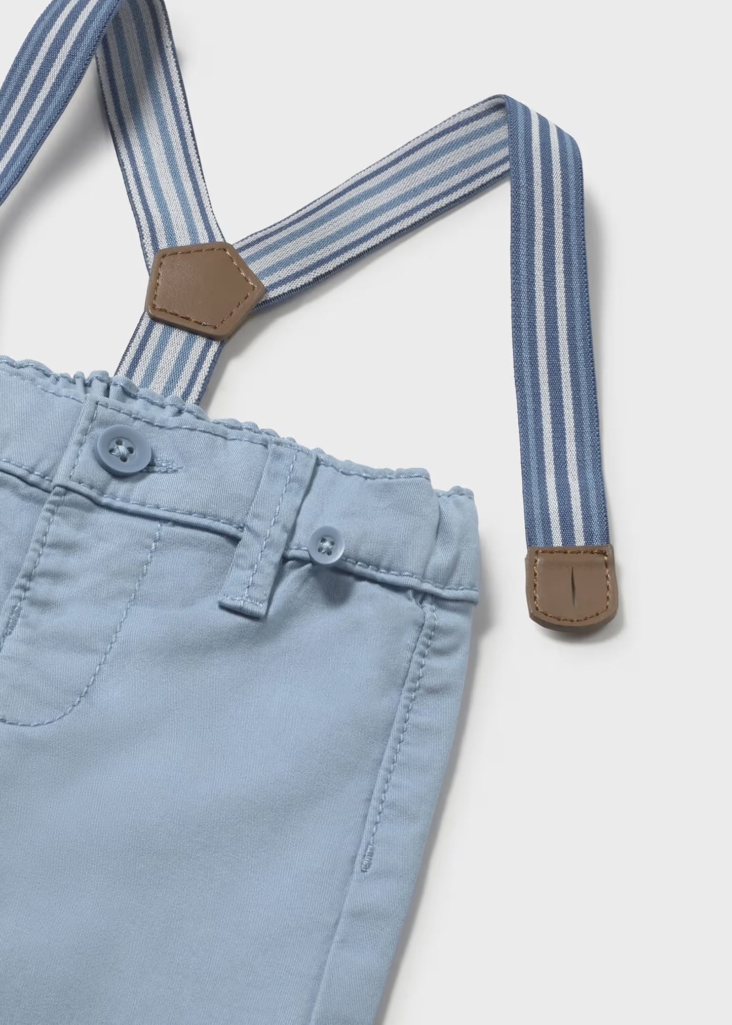 Mayoral Newborn Boy Bow-tie Shirt/Pants with Suspenders
