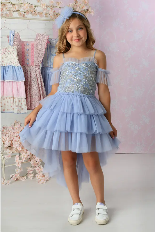 "Chloe" Sky Tutu Dress