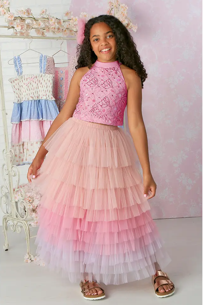 "Gigi" 2pc Halter Skirt Set