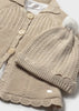 Mayoral Newborn Girl Knit Coat with Hood