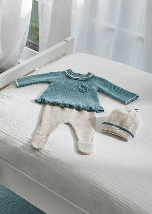 Mayoral Newborn 3 Piece Knit Set