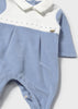 Mayoral Newborn Boy Velour One Piece