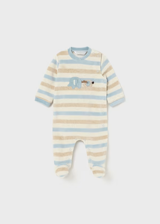 Mayoral Velour Footie