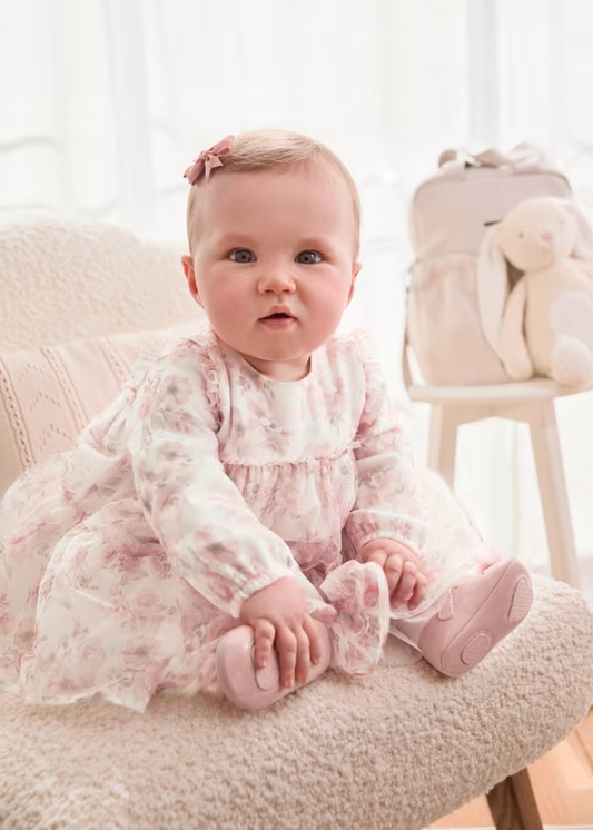 Mayoral Floral Tulle Dress