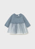 Mayoral Newborn Girl Tulle and Knit Dress