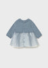 Mayoral Newborn Girl Tulle and Knit Dress