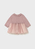 Mayoral Newborn Girl Tulle and Knit Dress