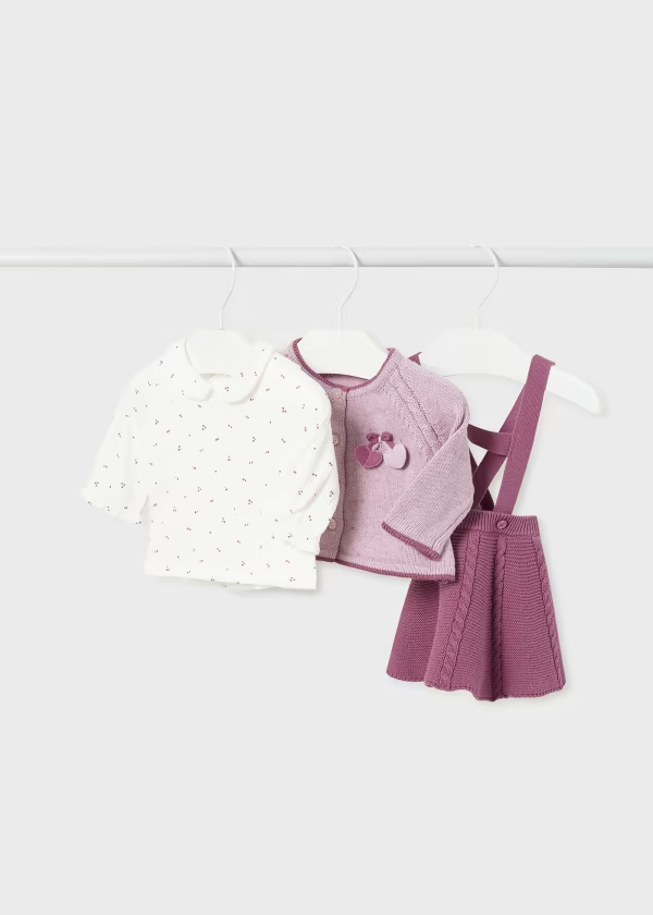 Mayoral 3pc Knit Skirt Set