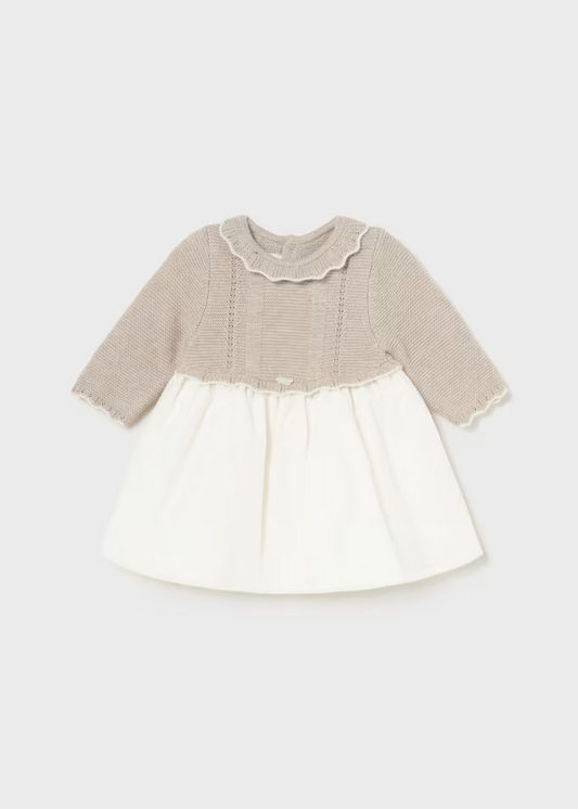 Mayoral Knit/Organza Dress