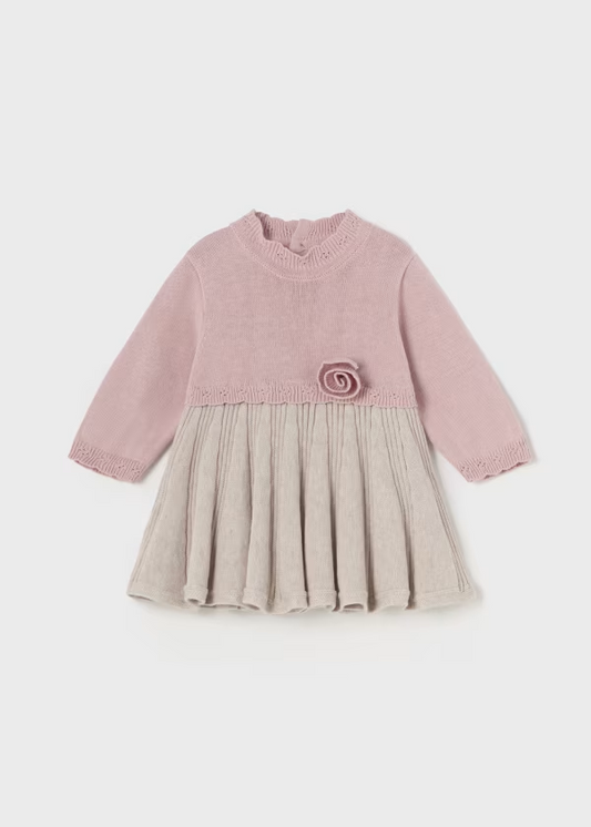 Mayoral Girl Pleated Knit Dress