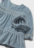 Mayoral Girl Velvet Dress & Headband Set