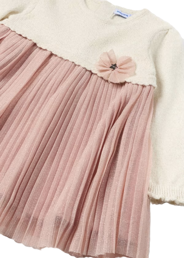 Mayoral Combined Pleated Dress