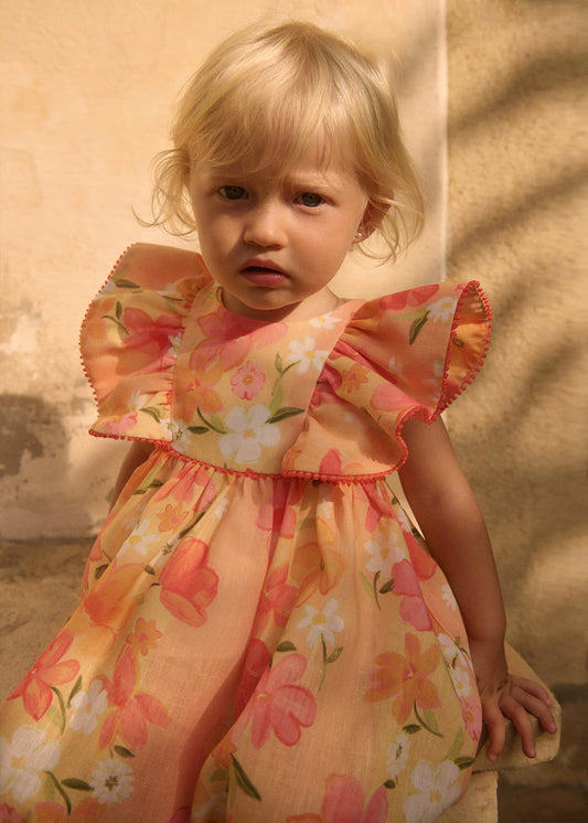 Abel & Lula Baby Printed Chiffon Dress