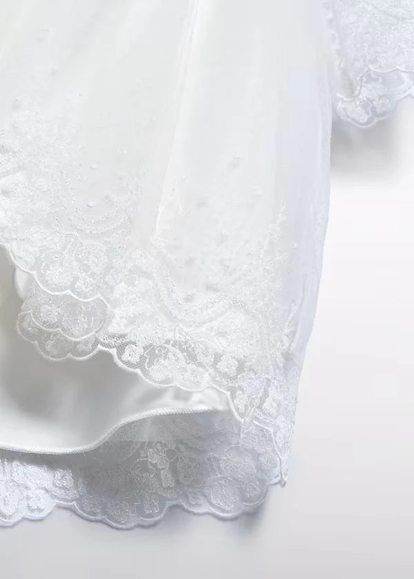 Abel & Lula Baby Girl Embroidered Tulle Dress