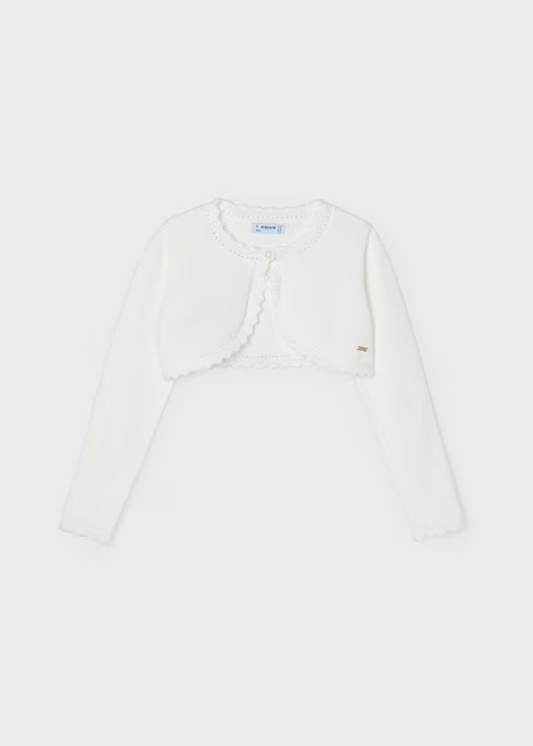 Mayoral Girls cardigan metallic thread better Cotton