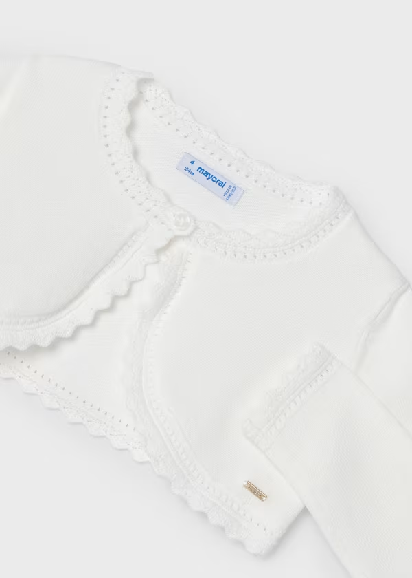 Mayoral Girls cardigan metallic thread better Cotton