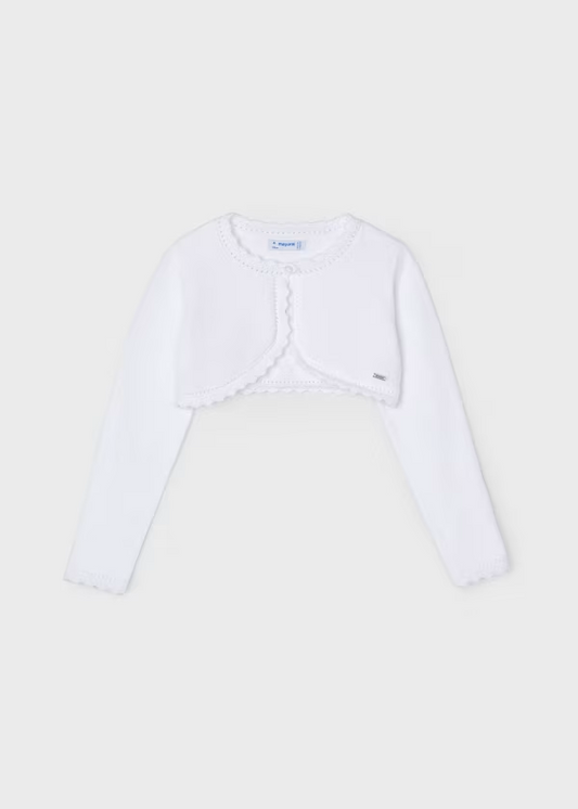 Mayoral Girls cardigan metallic thread better Cotton