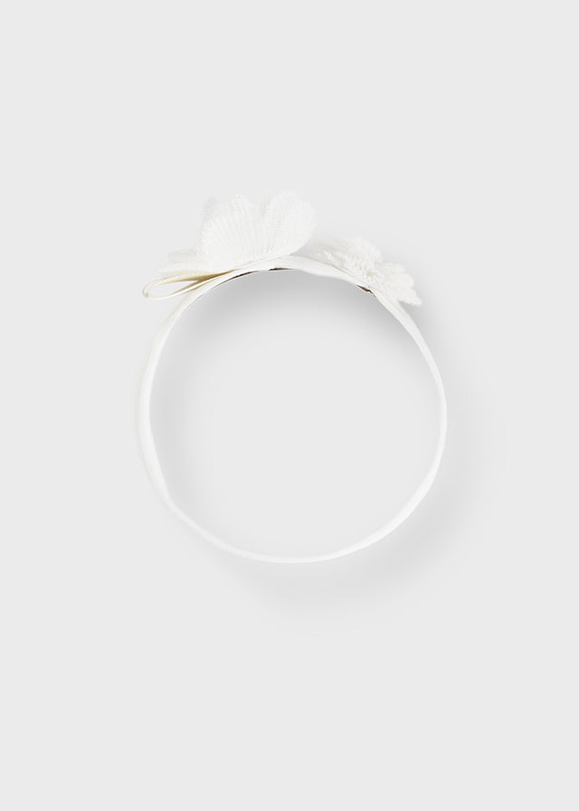 Mayoral Baby Tulle Flower Elasticated Headband